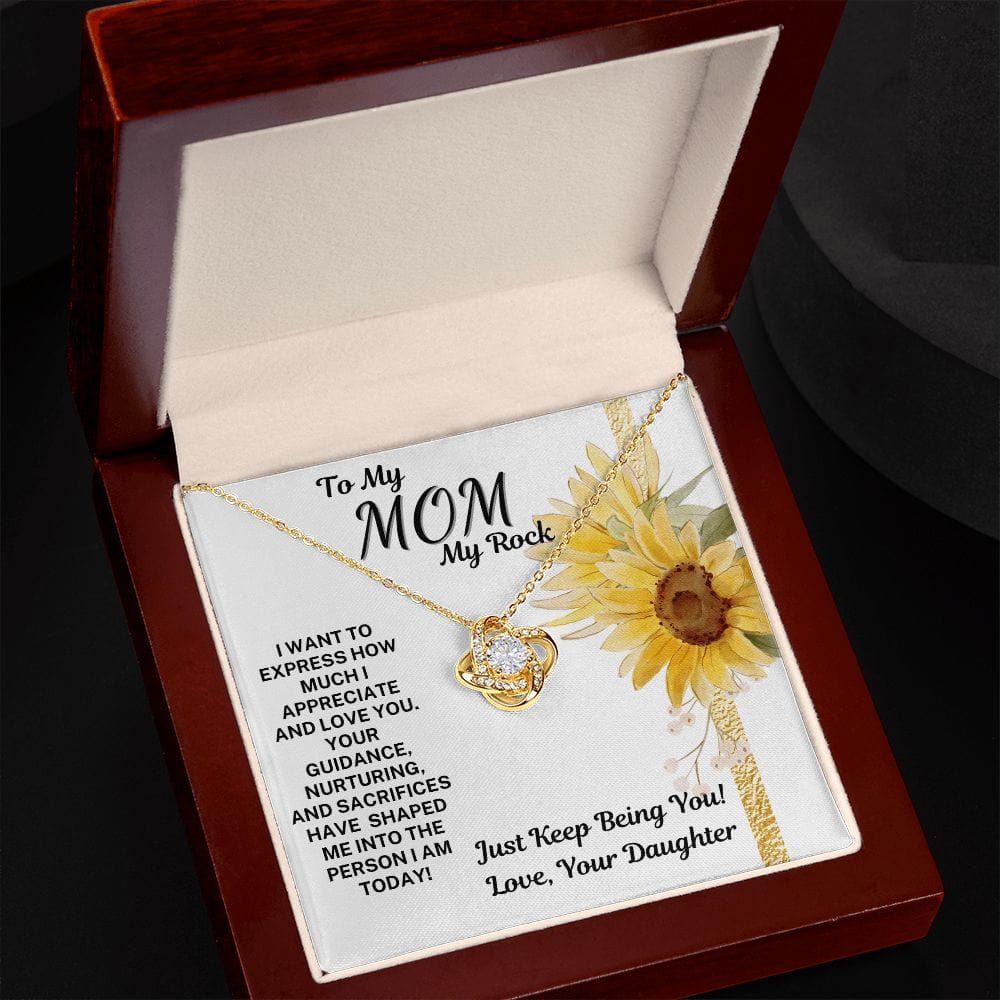 Mom Gift | From Daughter, Necklace, Mothers Day, Birthday, Bonus Daughter