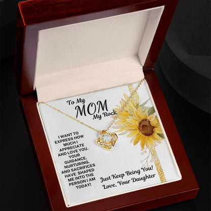 Mom Gift | From Daughter, Necklace, Mothers Day, Birthday, Bonus Daughter