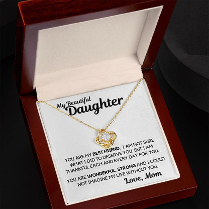Daughter Gift | Necklace from Mom, To my Beautiful Daughter, Birthday, Graduation
