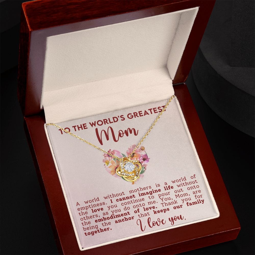 Gift For Mom | Mother Necklace Gift, The Anchor That Keeps Us Together, From Son Daughter, Mothers Day, Birthday