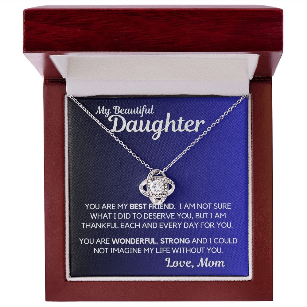 Daughter Gift | Necklace from Mom, To my Beautiful Daughter, Birthday, Graduation