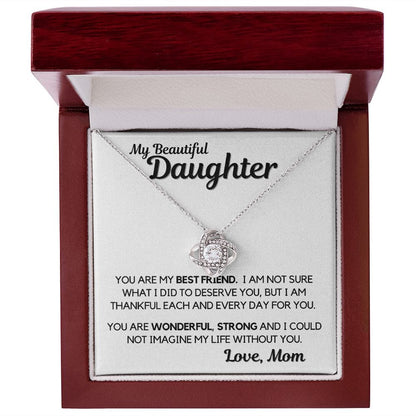 Daughter Gift | Necklace from Mom, To my Beautiful Daughter, Birthday, Graduation
