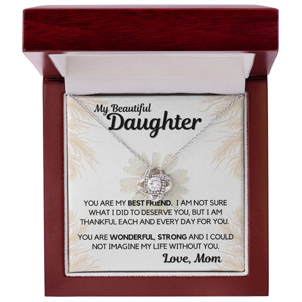 Daughter Gift | Necklace from Mom, To my Beautiful Daughter, Birthday, Graduation