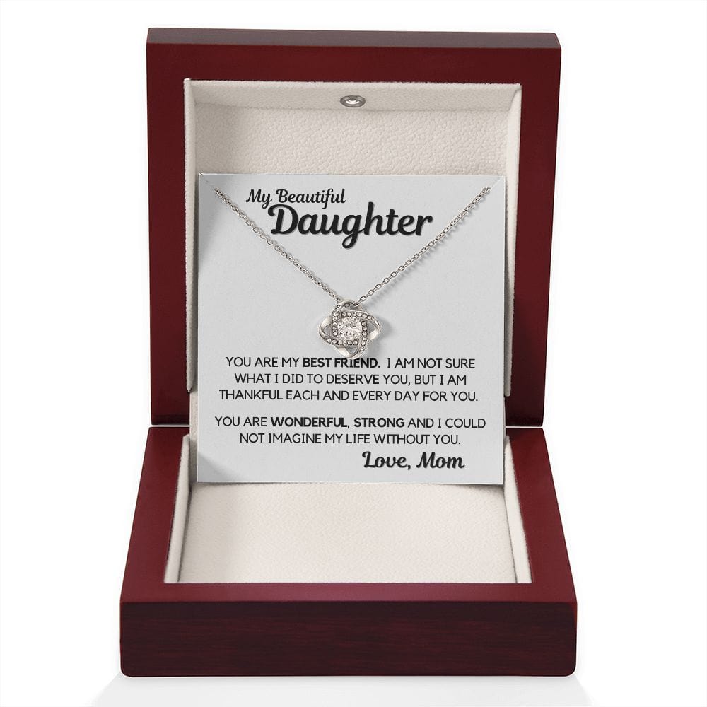 Daughter Gift | Necklace from Mom, To my Beautiful Daughter, Birthday, Graduation