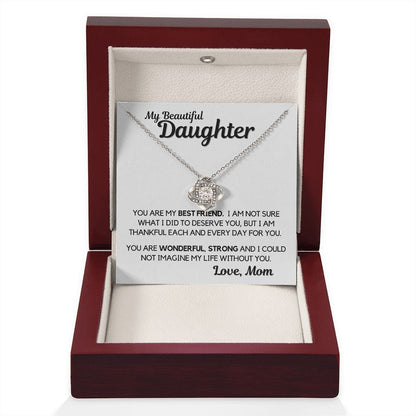 Daughter Gift | Necklace from Mom, To my Beautiful Daughter, Birthday, Graduation
