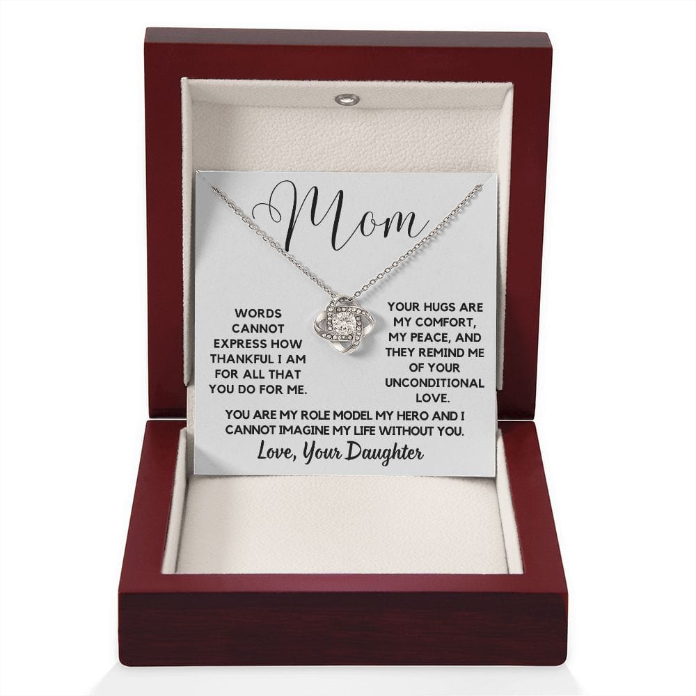 Mom Gift | To My Mother Necklace, My Hero, From Daughter, Mothers Day, Birthday