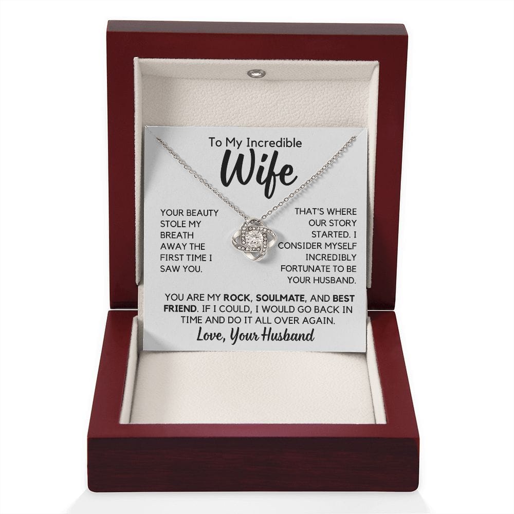 To My Wife | Soulmate Gift, Partner, From Husband Pendant Necklace, Anniversary, Birthday, Mothers Day