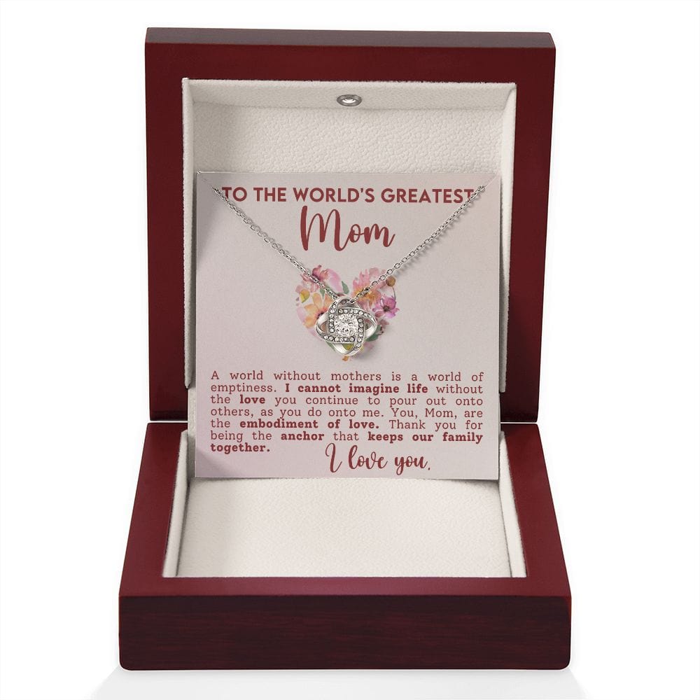 Gift For Mom | Mother Necklace Gift, The Anchor That Keeps Us Together, From Son Daughter, Mothers Day, Birthday