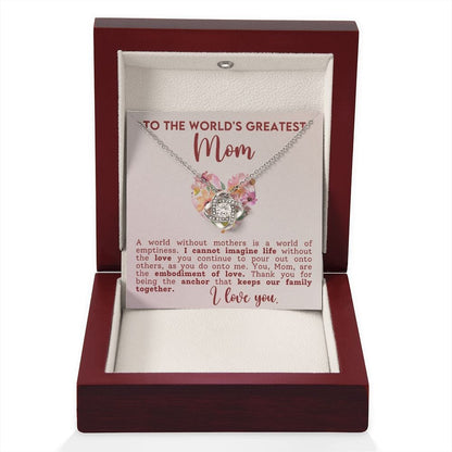 Gift For Mom | Mother Necklace Gift, The Anchor That Keeps Us Together, From Son Daughter, Mothers Day, Birthday