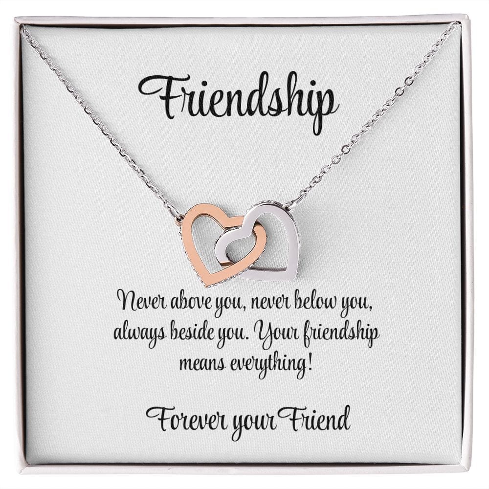 Friendship - Always Beside You Heart Necklace