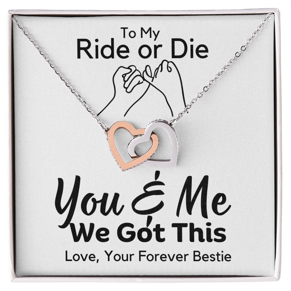 Friendship Gift | Best Friends, Ride or Die, Inspirational Motivational, Wife, Girlfriend Gifts
