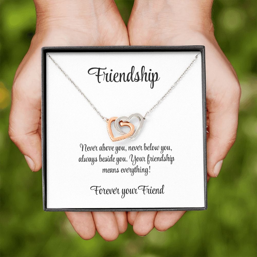 Friendship - Always Beside You Heart Necklace