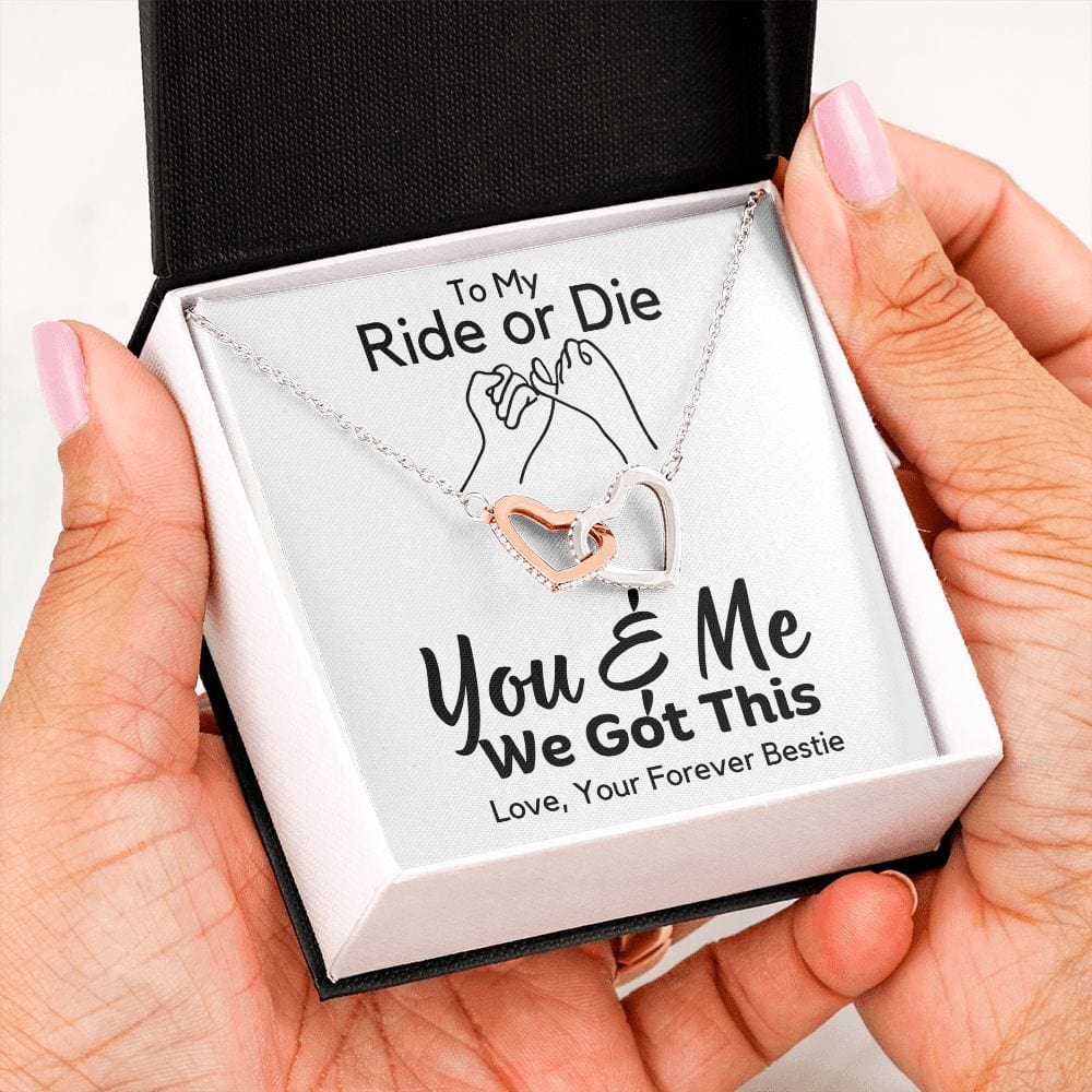 Friendship Gift | Best Friends, Ride or Die, Inspirational Motivational, Wife, Girlfriend Gifts