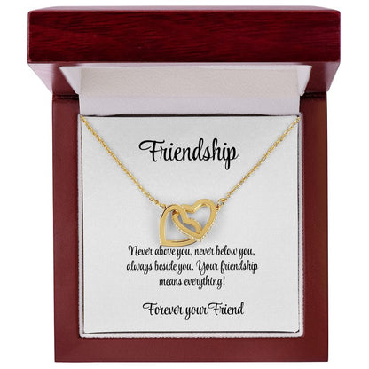 Friendship - Always Beside You Heart Necklace