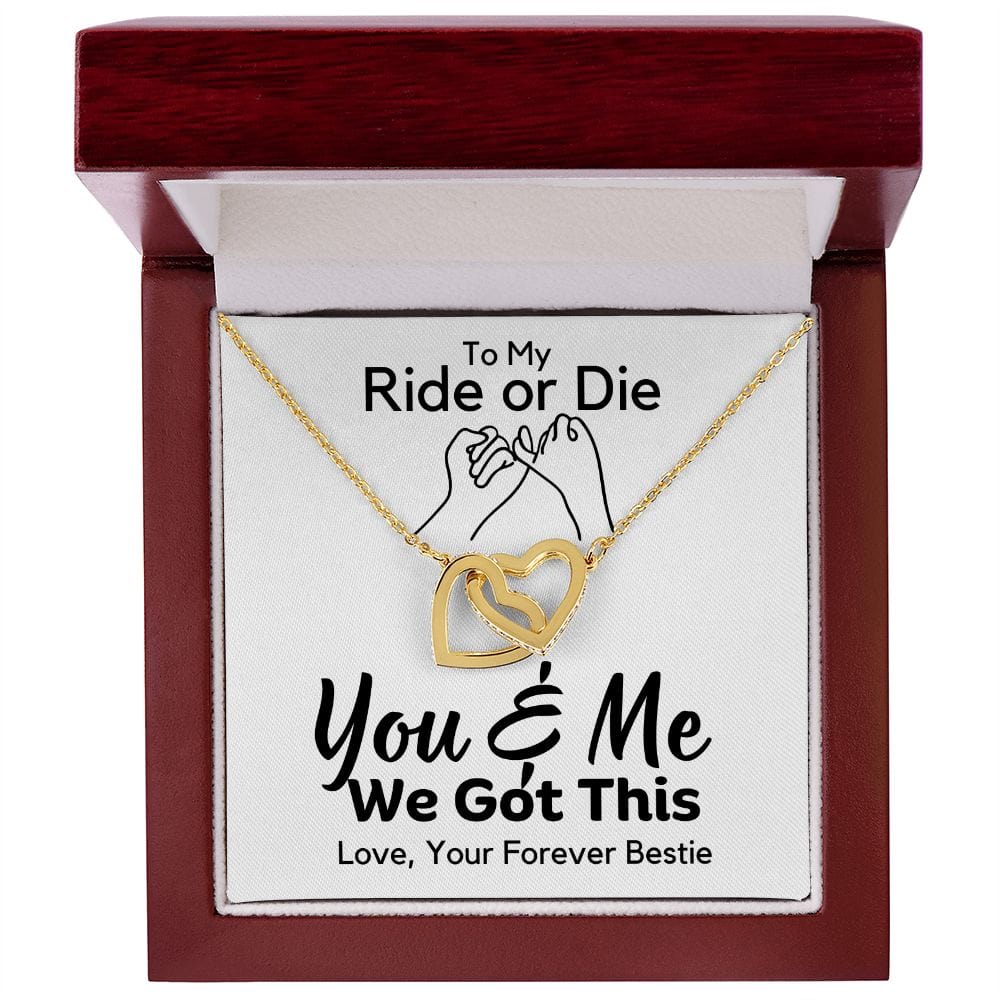 Friendship Gift | Best Friends, Ride or Die, Inspirational Motivational, Wife, Girlfriend Gifts
