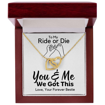 Friendship Gift | Best Friends, Ride or Die, Inspirational Motivational, Wife, Girlfriend Gifts