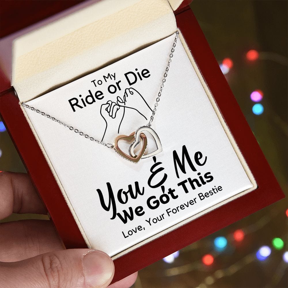 Friendship Gift | Best Friends, Ride or Die, Inspirational Motivational, Wife, Girlfriend Gifts