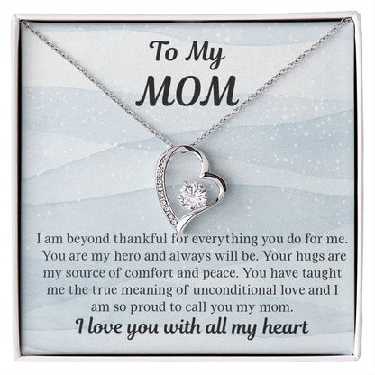 Mom Gift - My Hero from Daughter Gift from Son Necklace