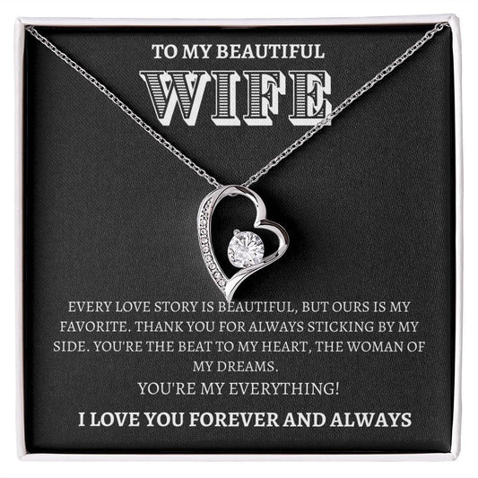 Wife Gift | To My Wife, Soulmate, Partner, Forever Love Necklace