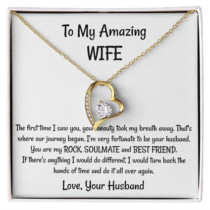 Wife Gift | You Are My Rock, Soulmate,Best Friend Necklace, From Husband, Birthday, Mothers Day