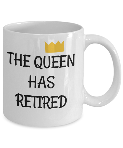 Funny Retirement Coffee Mug for her Finally Retired