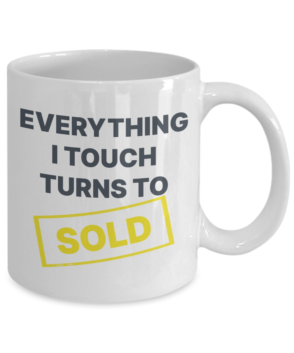 Coffee mug for realtor sold cup real estate agent gift