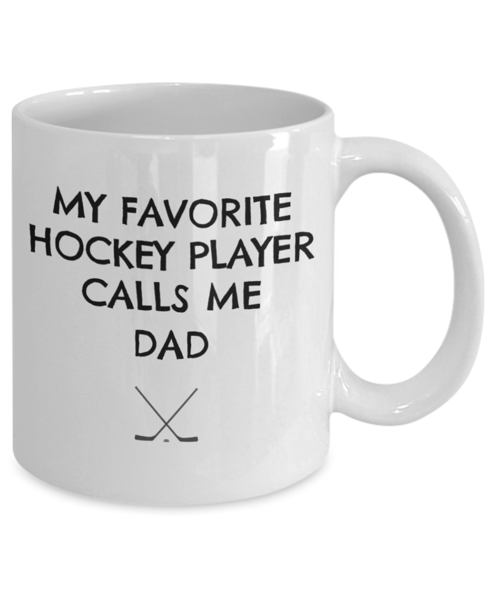 Ice Hockey mug for dad, hockey mugs, my favorite player, dad gifts, dad coffee mugs