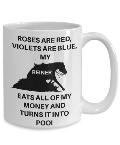 Coffee Mug Reining Horse Gift for Reiner Lover Horse Lover