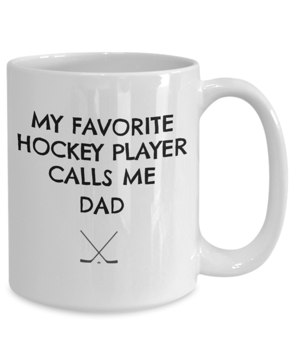 Ice Hockey mug for dad, hockey mugs, my favorite player, dad gifts, dad coffee mugs