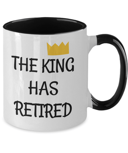 Retirement Coffee Mug Funny Retired Cup He Finally Retired