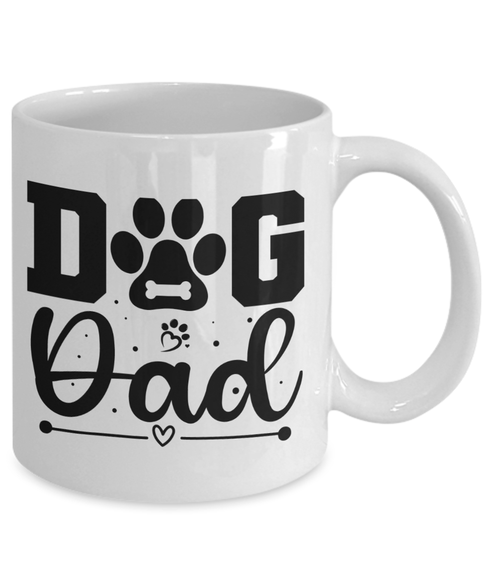 Dog Dad Gift | Dog Father, Coffee Mug Cup For Dad, Dog Lover, Fathers Day, Birthday