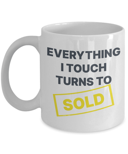 Coffee mug for realtor sold cup real estate agent gift