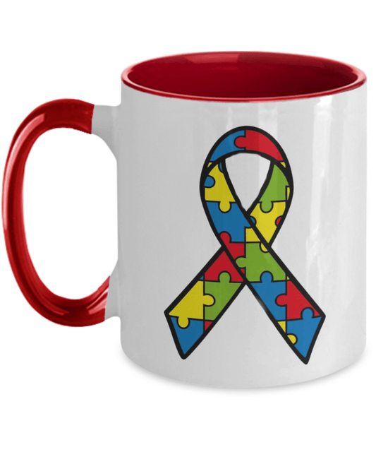 Autism Acceptance Ribbon Awareness Puzzle Piece