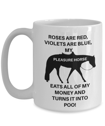 Coffee Mug Pleasure Horse Show Horse Western Pleasure Cup Horse Lover Gift