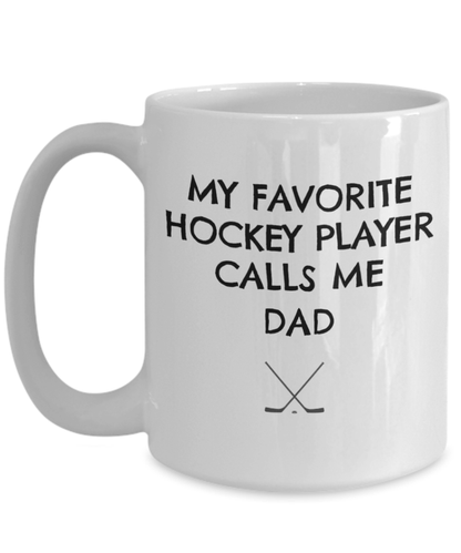 Ice Hockey mug for dad, hockey mugs, my favorite player, dad gifts, dad coffee mugs