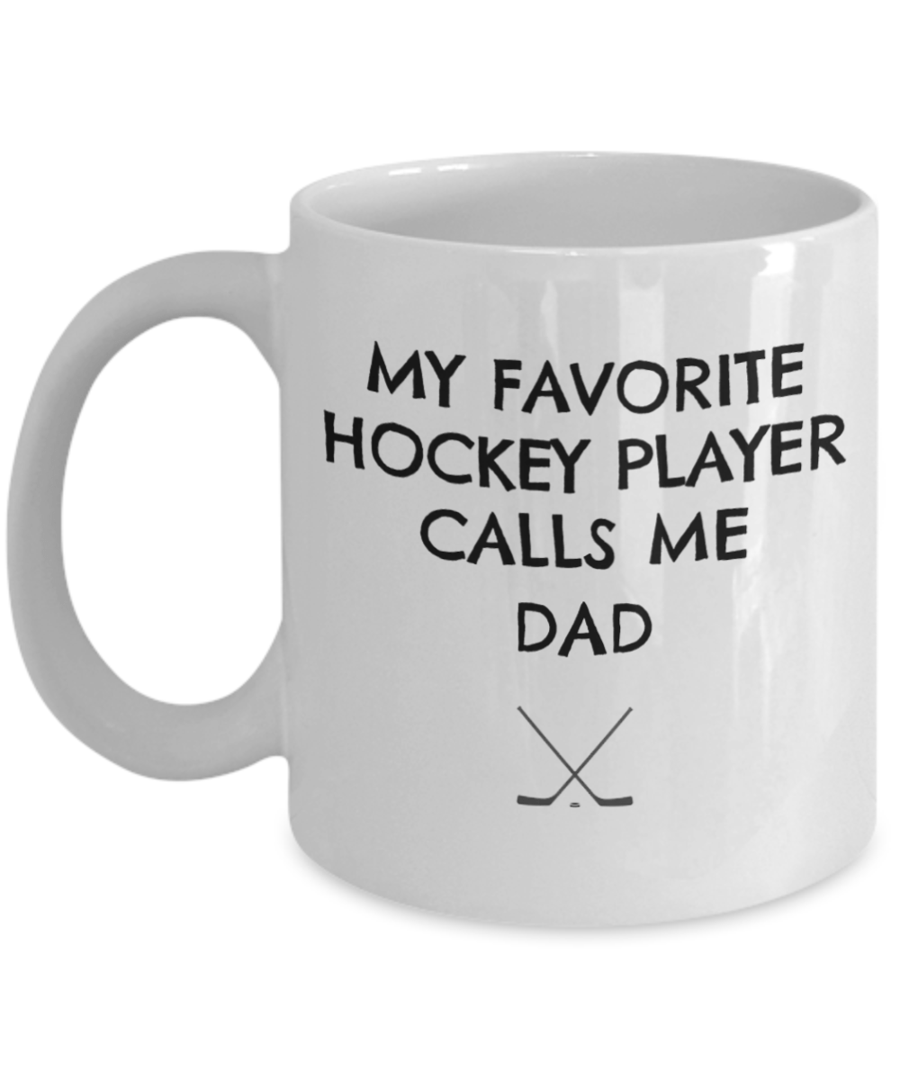 Ice Hockey mug for dad, hockey mugs, my favorite player, dad gifts, dad coffee mugs