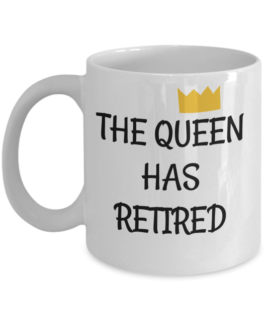 Funny Retirement Coffee Mug for her Finally Retired