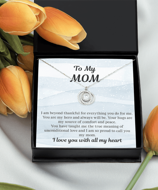 Gift For Mom | Necklace To Mom From Daughter, From Son, Forever Love, Birthday, Mothers Day