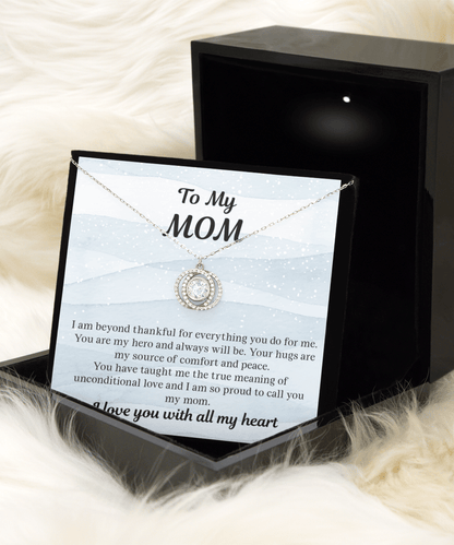 Gift For Mom | Necklace To Mom From Daughter, From Son, Forever Love, Birthday, Mothers Day