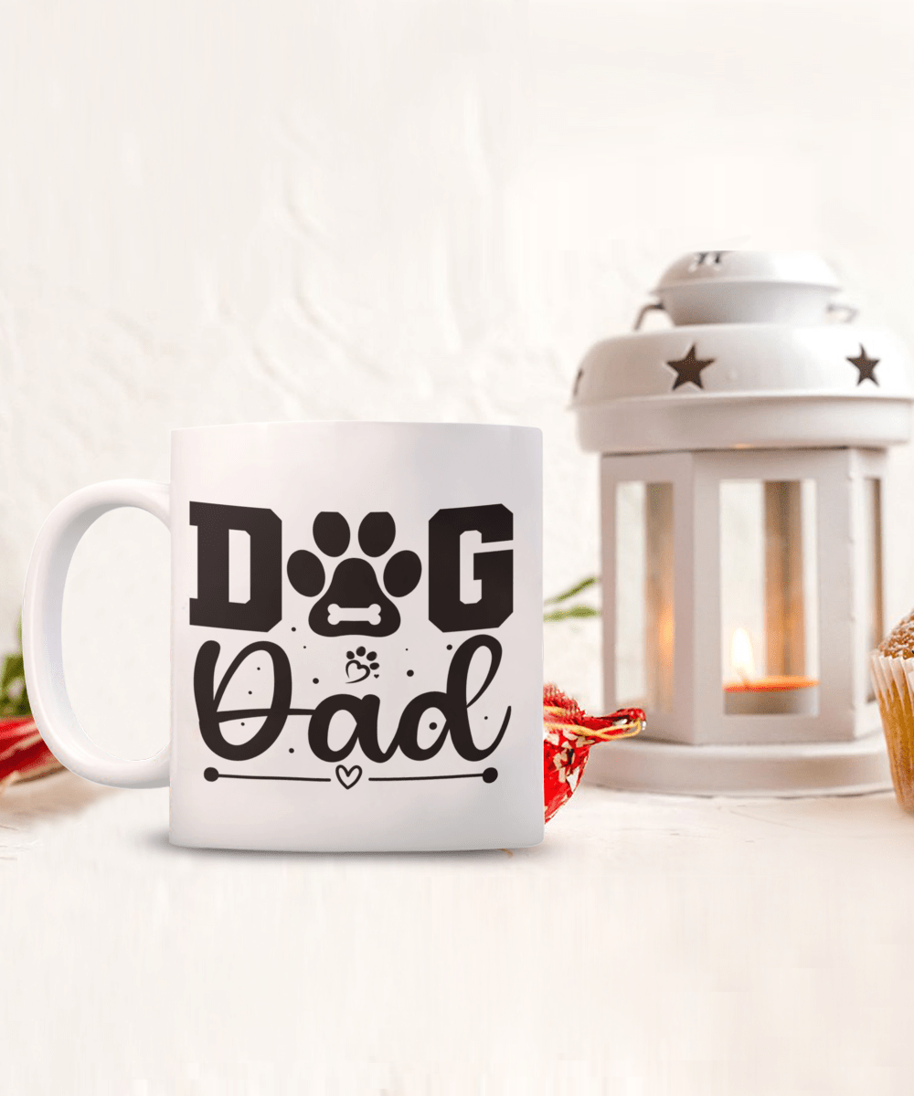 Dog Dad Gift | Dog Father, Coffee Mug Cup For Dad, Dog Lover, Fathers Day, Birthday