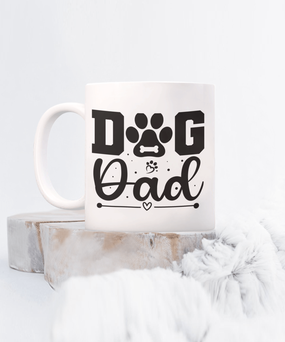 Dog Dad Gift | Dog Father, Coffee Mug Cup For Dad, Dog Lover, Fathers Day, Birthday