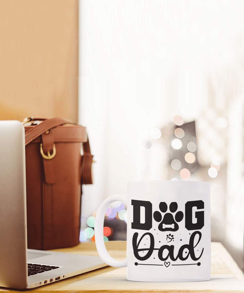 Dog Dad Gift | Dog Father, Coffee Mug Cup For Dad, Dog Lover, Fathers Day, Birthday