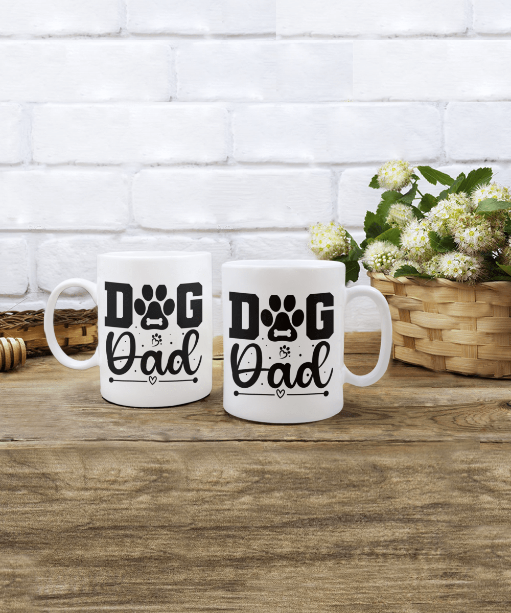 Dog Dad Gift | Dog Father, Coffee Mug Cup For Dad, Dog Lover, Fathers Day, Birthday